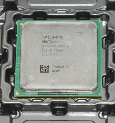 Intel Pentium 4 HT 3.2 GHz 800 512 CPU Processor socket 478 SL6WG - Image 1 of 4