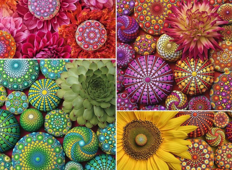 Ravensburger Mandala Blooms 500 Piece Jigsaw Puzzle Elspeth McLean