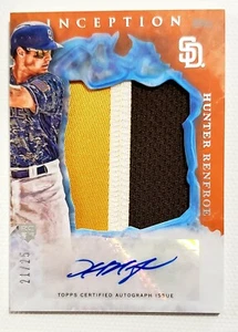 🔥HUNTER RENFROE 21/25 ROOKIE 2017 TOPPS INCEPTION ORANGE JUMBO PATCH AUTOGRAPH - Picture 1 of 2