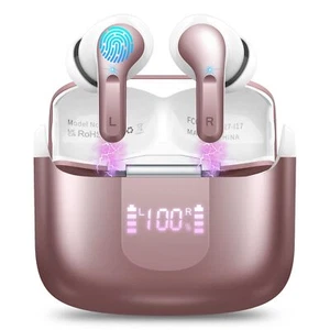 Wireless Earbud Bluetooth Headphones 5.3 NEW 40H Ear Buds Bass Stereo Earphon... - Picture 1 of 7
