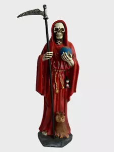 Santa Muerte 12" rot/Rojo, Sensenmann, Heiliger Tod Statue - Bild 1 von 2
