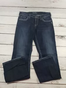 Silver Jeans NATSuki Mid Slim Boot Size 31 Stretch Women’s Jeans K6 - Picture 1 of 10