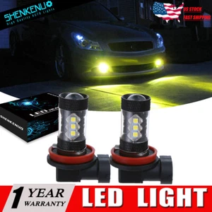 For Infiniti G37 2011 2012 2013 2X H11 LED Front Fog Light Golden Yellow Bulbs - Picture 1 of 12