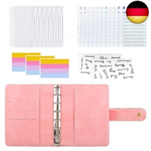 Touchfutrue Budget Planner, A7 Binder Budget Notebook, Ring Binder Leather