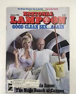 1986 Jan NATIONAL LAMPOON Magazin FVF 7.0 Cannes Beach/Fischersammlung - Bild 1 von 3