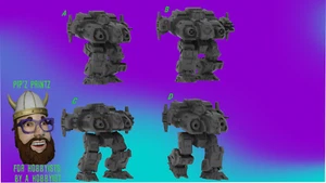 Modelo mecánico alternativo FNR Fafnir para Battletech 6 mm-10 mm-15 mm - Imagen 1 de 1
