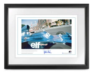 Jackie Stewart SIGNIERT Tyrrell 006 Monaco 1973 Formel 1 GP Druck 60x40cm +COA - Bild 1 von 7