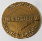 1851-1951 Illinios Central Main Line Mid America Railroad Bronze Paperweight