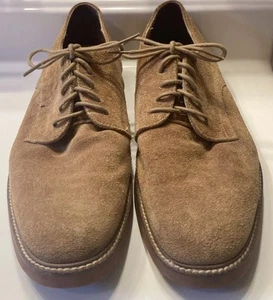 L.L. Bean Men's Dirty Bucks Oxford Shoes Brown Suede Upper Rubber Sole Size 10 D - Picture 1 of 11