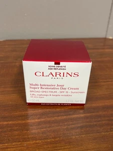 Crema de día Clarins Multi Intensive Jour súper restauradora ~ 1,7 oz nueva en caja - Imagen 1 de 5