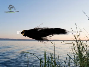 🎣3x Sculpzilla Black Streamer #2 | 11cm | Tungsten Kopf | Forelle Zander Forell - Bild 1 von 1