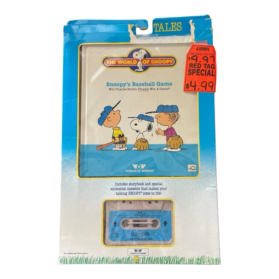Snoopy’s Baseball Game The World Of Snoopy Book & Cassette Tape Foto 1 de 2