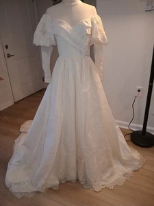 Piccione By Michelle Piccione Maxikleid Brautkleid Ivory Größe S - Bild 1 von 24