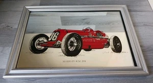 Espejo Maserati 8 cm 1934 vintage Automobilia enmarcado 20 X 14 pulgadas  - Imagen 1 de 22