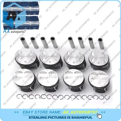 Комплект из 8 поршней и колец MAHLE Φ93+0,5 мм для BMW 750i 550i 650i X5 N62B48 4,8 л - Изображение 1 из 4