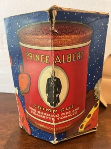 Prince Albert corte prensado rara caja de cartón vacía mal estado principios de 1900’s - Imagen 1 de 15