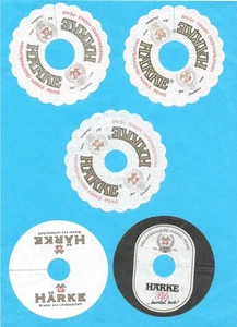 11 Pilsdeckchen, Tropfdeckchen von der Brauerei Härke aus Peine - Bild 1 von 2