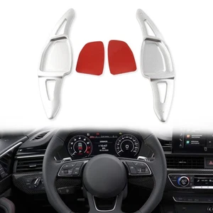 Silver Interior Steering Wheel Paddle Shifter Extend Accessories For Audi RS3 4 - Picture 1 of 10