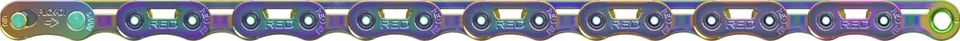 Cadena Sram Red E1 Flattop 12 Velocidades Arco Iris 126 Eslabones Alto Rendimiento Ciclismo Foto 1 de 2