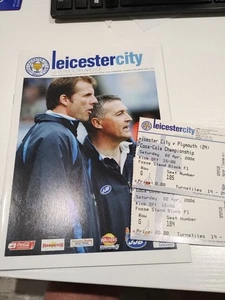 Leicester City V Plymouth Argyle With Match Ticket Programme 22/04/2006 - Picture 1 of 1