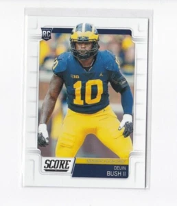 DEVIN BUSH 2019 PANINI SCORE FOOTBALL ROOKIE-THIS WOLVERINE'S LEGEND SHIPS FREE - Picture 1 of 24