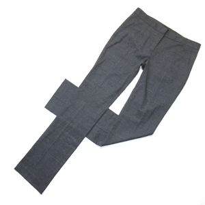 NWT Theory Rosel in Mid Blue Multi Portmore Stretch Wool Straight Pants 4 x 34 - Picture 1 of 7