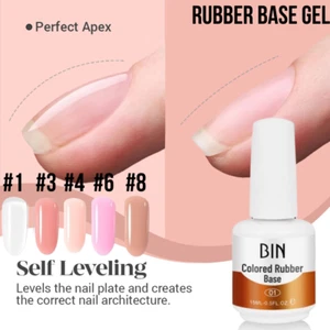 Rubber Base Gel Builder, Nail Strengthener 2 IN 1 CLEAR, PINK , ROSE, NUDE | JBS - Picture 1 of 9