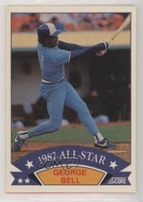 1988 Score Wax Box Bottom All-Star Box Bottoms George Bell #6