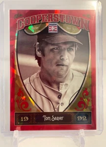 TOM SEAVER 2013 Cooperstown Baseball Red Crystal Shard 114/399 - New York Mets - Picture 1 of 2