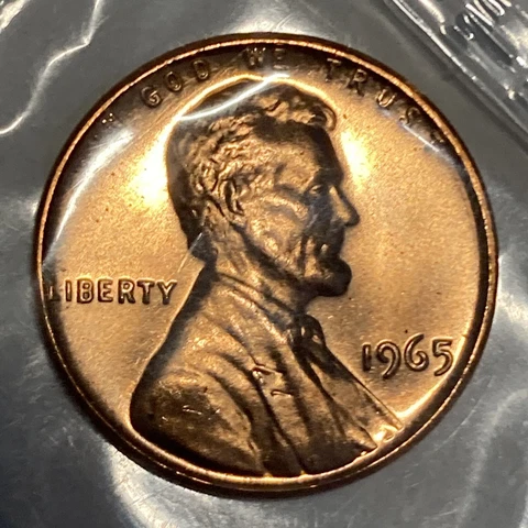SMS 1965 Lincoln Cent San Francisco Mint -Special Mint Set - In US Mint Cello Cover