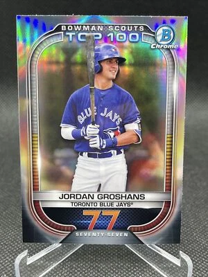 2021 Bowman Chrome-Scouts Top 100-Jordan Groshans #BTP-77 - Image 1 of 2