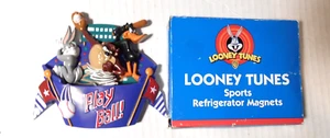 Looney Tunes Sports Refrigerator Magnets Set of 4 Magnets  Daffy Bugs Taz - Picture 1 of 13