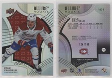 2021-22 Upper Deck Allure Rookies Number /199 Cole Caufield #101 Rookie RC
