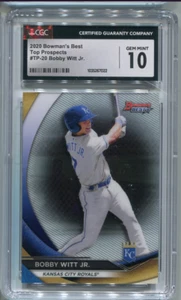 Bobby Witt Jr. Bowman's Best 2020 Base Card CGC 10 Kansas City Royals TP-20 - Picture 1 of 2