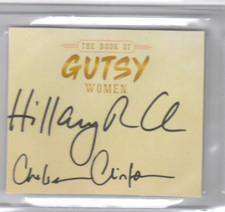 Hillary Clinton &Chelsea Clinton Authenticate Beckett  Dual Cut Autograph 🔥🔥🔥