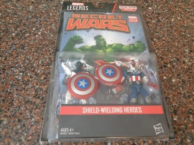 Marvel Legends Escudo Empuñando Héroes Capitán América (Sam Wilson) y Vance Astro Foto 1 de 4