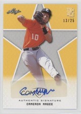 2020 Leaf Perfect Game National Showcase Yellow /25 Cameron Magee #BA-CM4 Auto