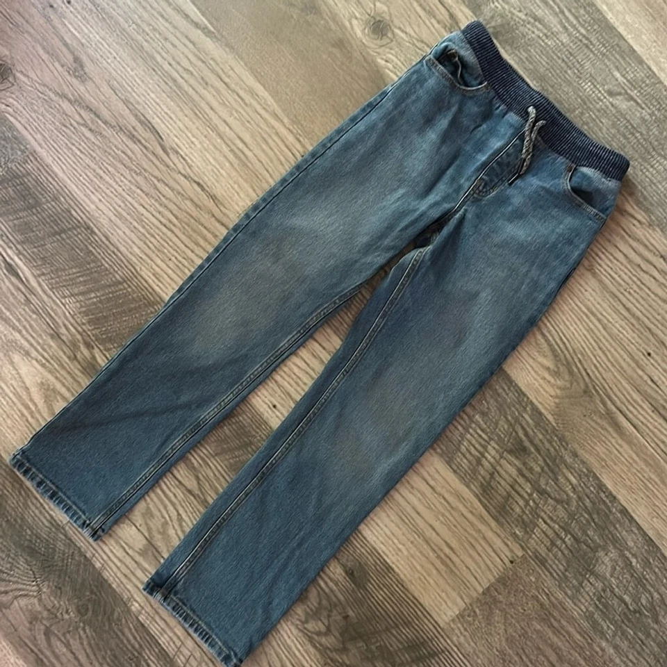 Lands End pull on elastic waist jeans 10-12 girls - Image 1 of 4