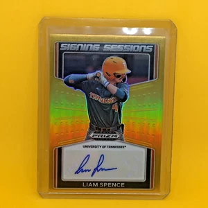 2022 Prizm Draft signing sessions Liam Spence Cubs RC UofTen Auto Gold 3/10 made - Picture 1 of 2
