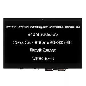 LCD Touchscreen Digitizer Baugruppe für ASUS VivoBook Flip 14 TM420UA-DS51T-CA - Bild 1 von 4