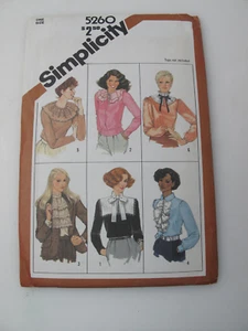 Vintage 80er Jahre Damen Schnittmuster 5260 Misses JABOTS & COLLARS One Size (U) - Bild 1 von 6