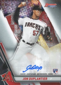 2019 BOWMAN'S BEST JON DUPLANTIER BEST OF 2019 AUTO ARIZONA DIAMONDBACKS - Picture 1 of 1