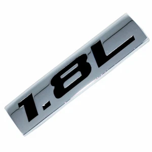 CROMO NEGRO METAL 1.8L MOTOR DE CARRERA MOTOR SWAP EMBLEMA INSIGNIA PARA LA PUERTA DEL CAPÓ DEL MALETERO - Imagen 1 de 1