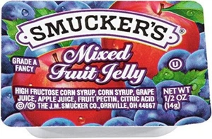 Smucker's Mixed Fruit Jelly, Portion Control, 0.5 Ounces, 200 Count - Picture 1 of 3