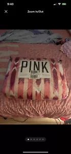 Rare VS Pink Chevron Comforter NWTS - Picture 1 of 2