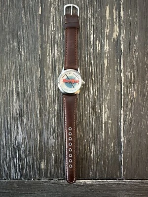 Reloj Hard Rock Las Vegas vintage años 80 correa de cuero Save the Planet Foto 1 de 4