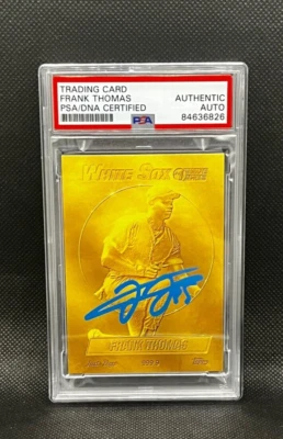 FRANK THOMAS signed TOPPS PROJECT 2020 #73 BEN BALLER CARD RC w/ COA PSA SLAB - Image 1 of 2