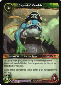 Captain Cookie Epic Foil Card World of Warcraft WoW TCG Dungeon Treasure Pack - Picture 1 of 1