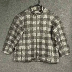 Calvin Klein Jacket Womens 1X Designer Long Sleeve Zip Up Polyester Ladies - Picture 1 of 9