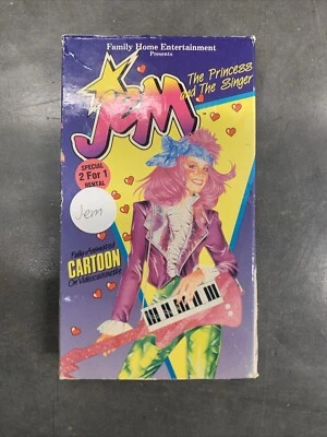 Jem and The Holograms (VHS 1986) The Princess & The Singer Movie *Tested* - Image 1 of 4